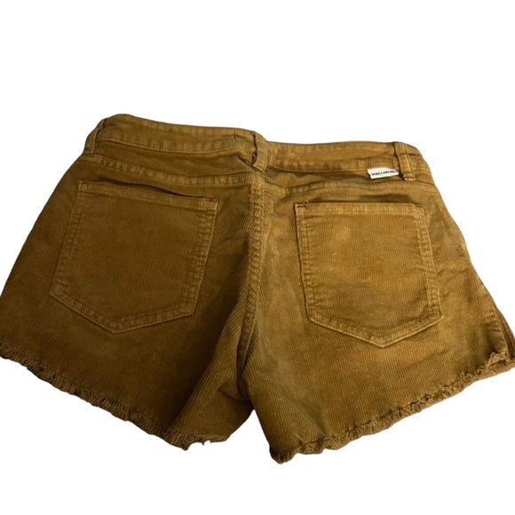 #9 Billabong Women’s Corduroy Shorts Frayed Cut Offs Button Fly Five Pocket - Picture 3 of 5